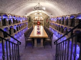 Wine cellar with chapel