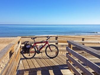 Sandstrand Fahrrad