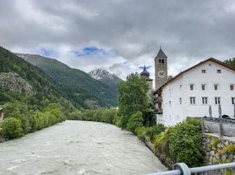 Susch church in Zernez
