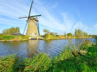 Windmills on the river
