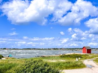 The beach at Träslövsläge