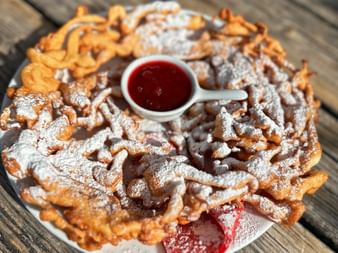 South Tyrolean Strauben with icing sugar