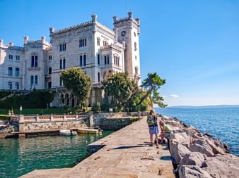 Castello di Miramare by the sea