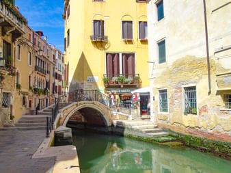 Venice bridge across a canal