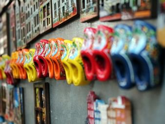 Traditional wooden shoes