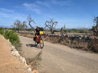 Cyclist in Can Picafort