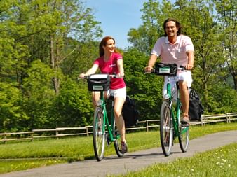 Cyclists on Main cycle path