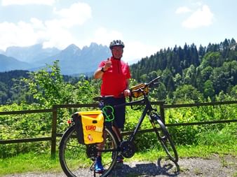 Jörg Thamer on the Alpe-Adria cycle path