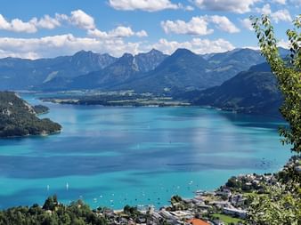 Blick auf St. Gilgen am Wolfgangsee