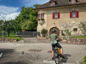 Cyclist in Eppan
