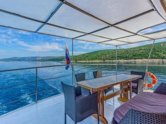 Deck der MS Linda