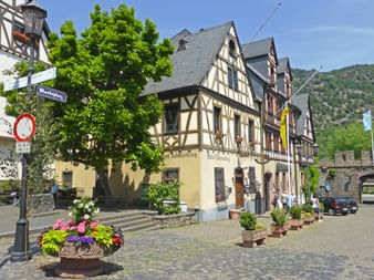 Half-timbered houses in the old town of Oberwesel