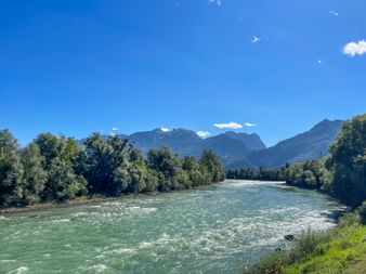 Golling Salzach Bergblick