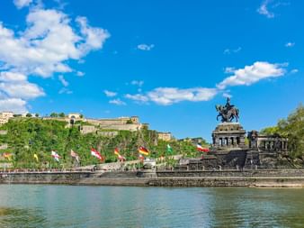 The German Corner and Ehrenbreitstein Fortress in Koblenz