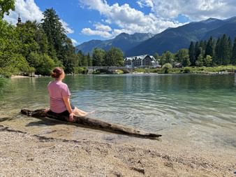Bike break at Lake Bohinj