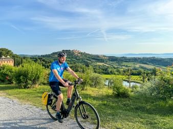 Radfahrer Montepulciano