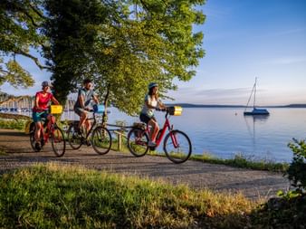 Radfahrer am Starnberger See
