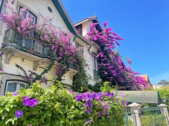 House decorated with flowers in Sintra