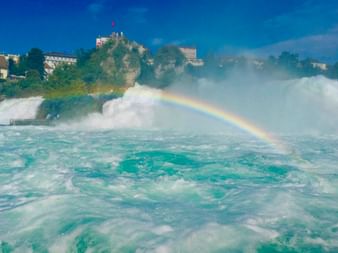 Rainbow rhine falls