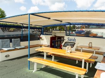 Deck der MS Sarah