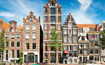 Brick houses in Amsterdam
