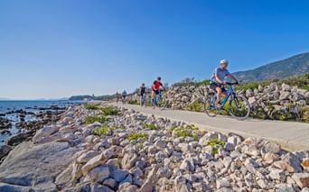 Radfahrer in Nerezina