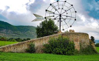 Windmühle beim Hotel Monnaber Nou in Campanet