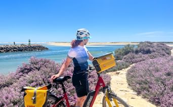 Cyclist in Vila Real de Santo Antonio