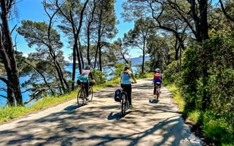 Radfahrer in Kroatien