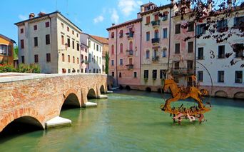 Brücke auf der Radtour durch Venetien