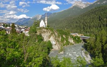 Blick auf Scuol