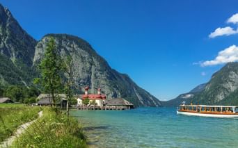 Lake Königssee with a view to St. Bartholomä