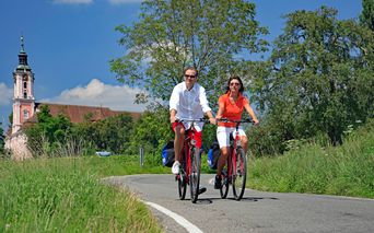 Cyclists near Birnau