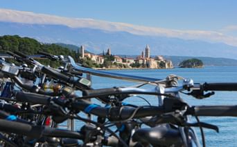 Bicycles on the island of Rab