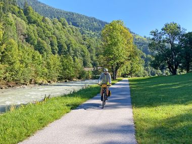 Eurobike-Mitarbeiter Andi auf dem Tauernradweg