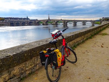 Fahrrad an der Loire