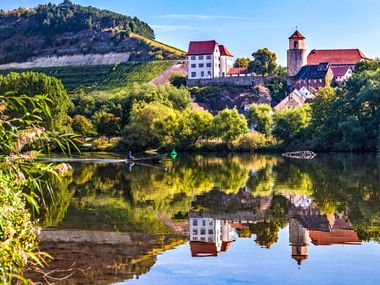 Blick auf Homburg und den Main