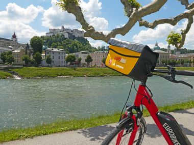 E-bike in Salzburg city centre