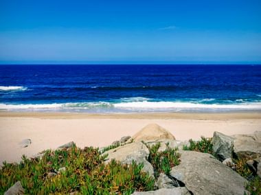 Sandy beach by the sea in Furadouro