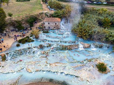 Thermal bath Saturnia in Tuscany