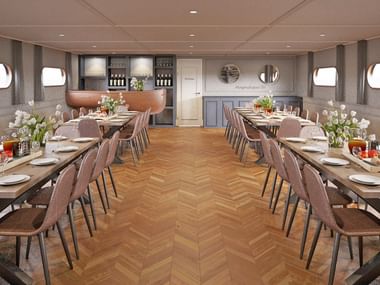 Restaurant der MS Magnifique IV