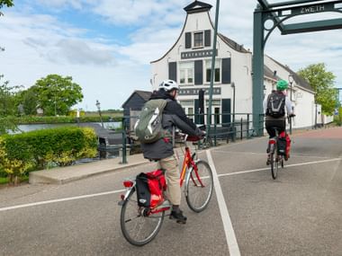 Two Cyclists in Friesland