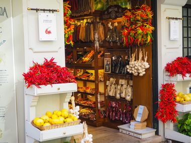 Mallorcan delicatessen in the old town of Palma