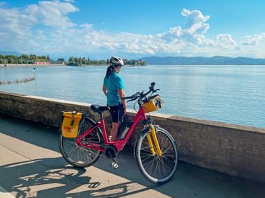 Radpause am Uferradwegs des Bodensees