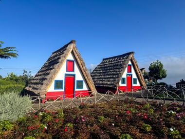 Traditional houses with thatched roofs from Santana