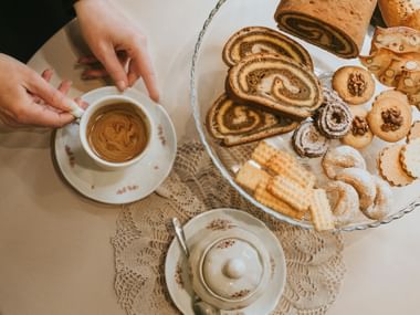 Slowenisches Gebäck zum Kaffee