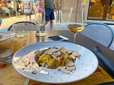Truffle pasta in Alba
