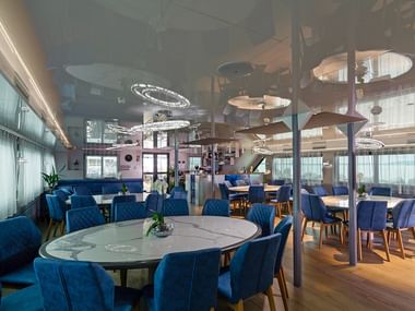 Restaurant of the MY Alpha