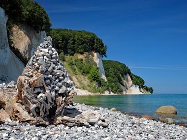 Coast near the Baltic Sea cycle path