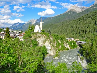 Blick auf Scuol